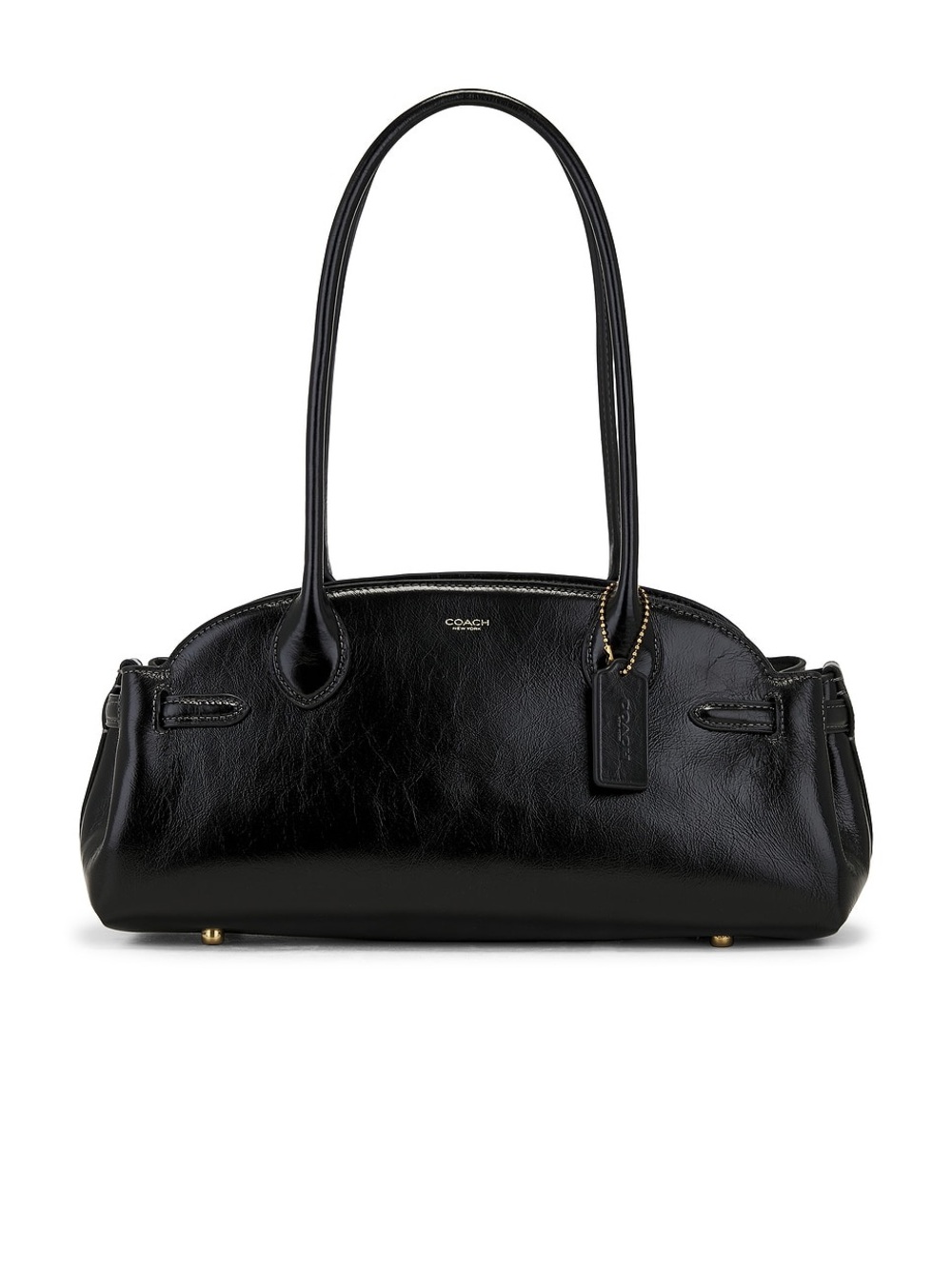 Real NWT COACH Empire Carryall 34 in Glazed Black Leather Perfect Mother’s Day 🌸